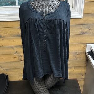 We The Free waffleknit “Kai” babydoll Henley